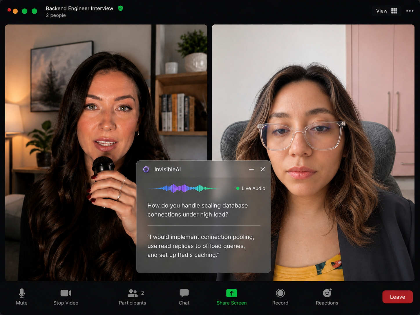 InvisibleAI Product Interface